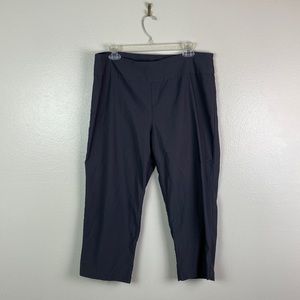 New Directions | Gray Stretchy Cropped Legging Trouser Capri 16